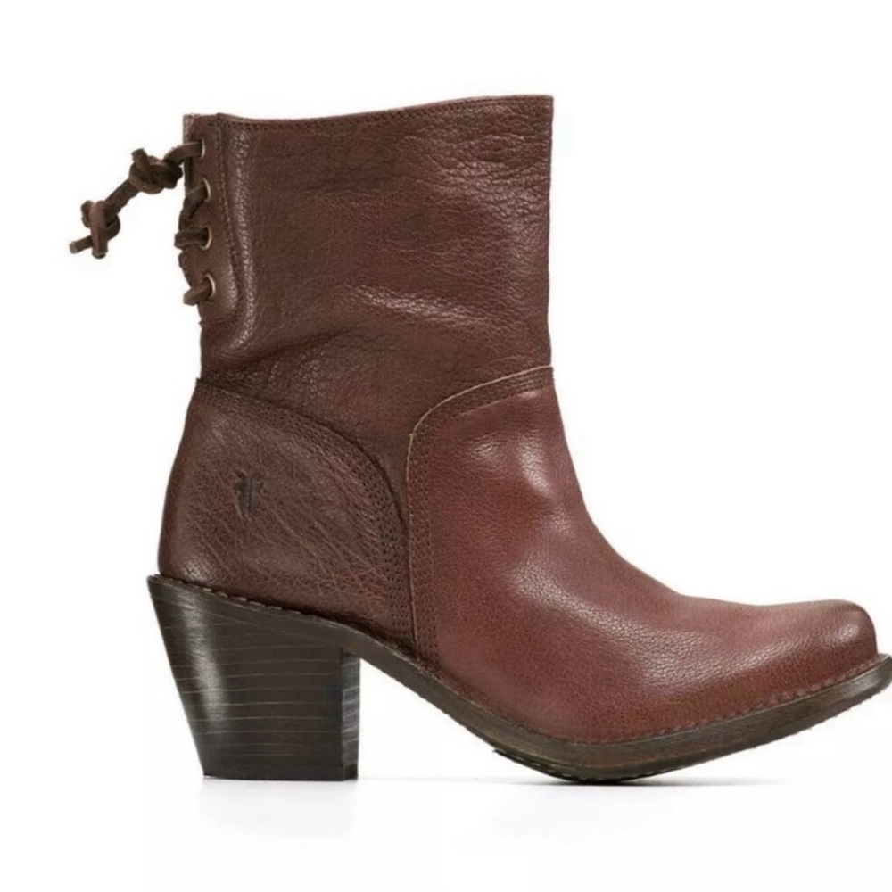 Frye- Carmen Brown Heeled Boots